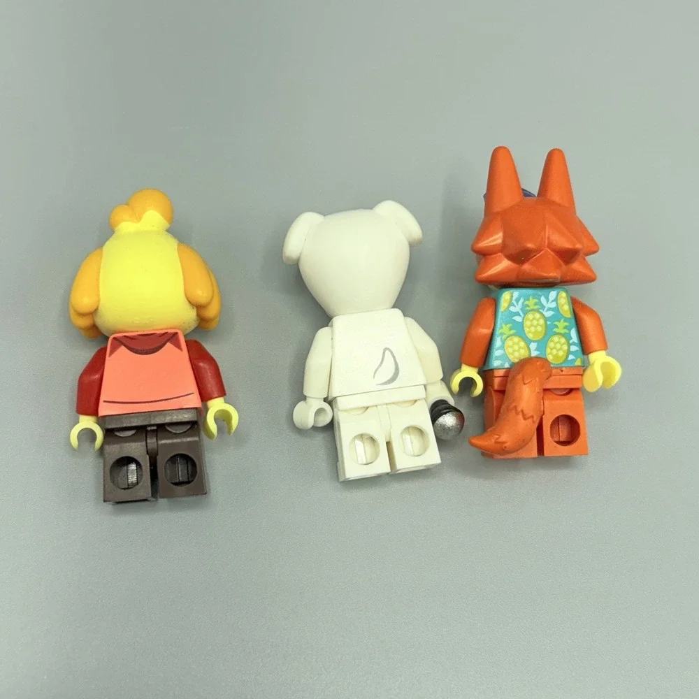 Lot Of 3 Lego Animal Crossing Dog Minifigures Audie Slider Isabella